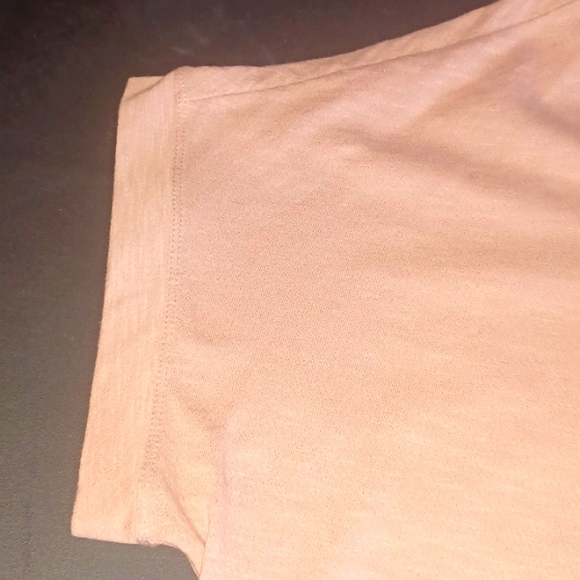 NWT Old Navy women's Henley. XXL Short sleeve. Peach color. Boxy loose fit - Picture 9 of 9